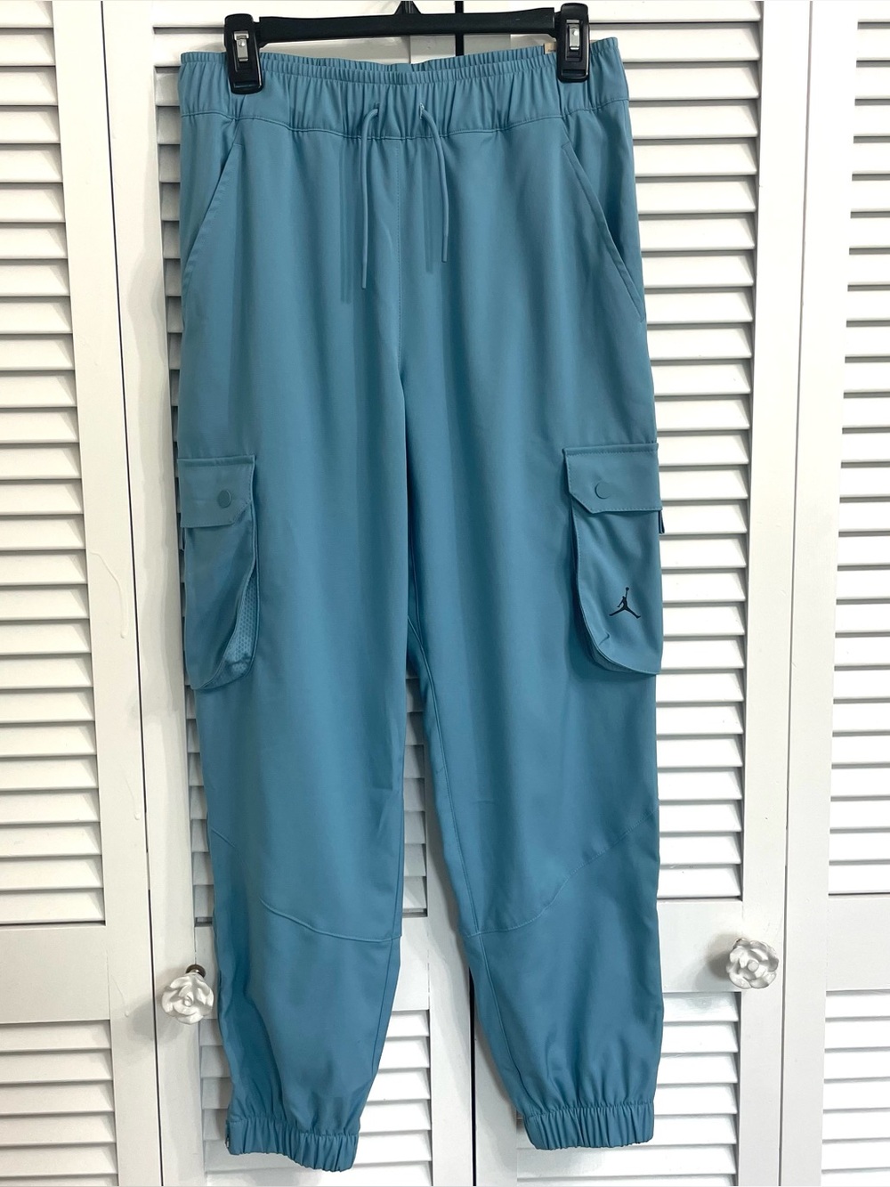 NWT Nike Air Jordan Tunnel Pants Blue Women’s Sz S Cargo Pockets Jogger